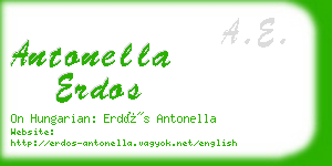 antonella erdos business card